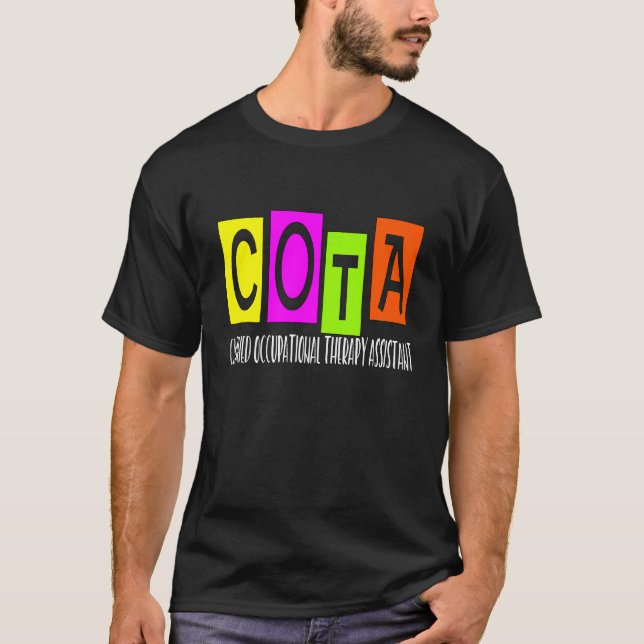T-shirt Assistant en ergothérapie certifié Cota Ot O (Devant)