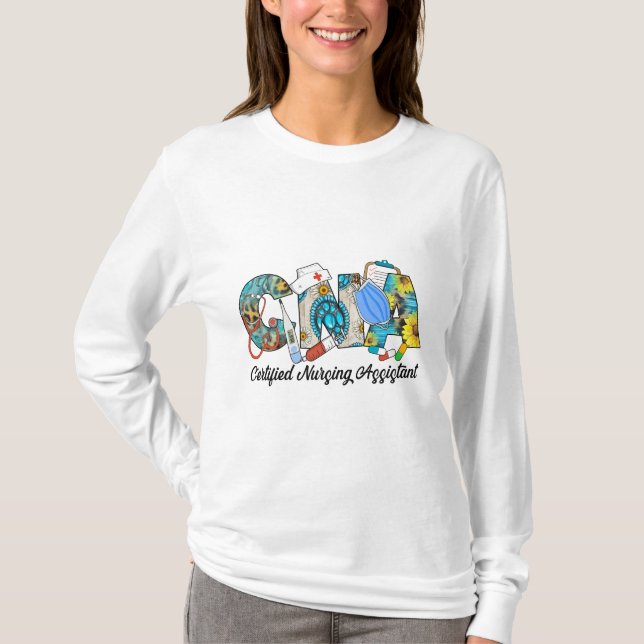 T-shirt Assistant en soins infirmiers certifié de l'AIIC (Devant)