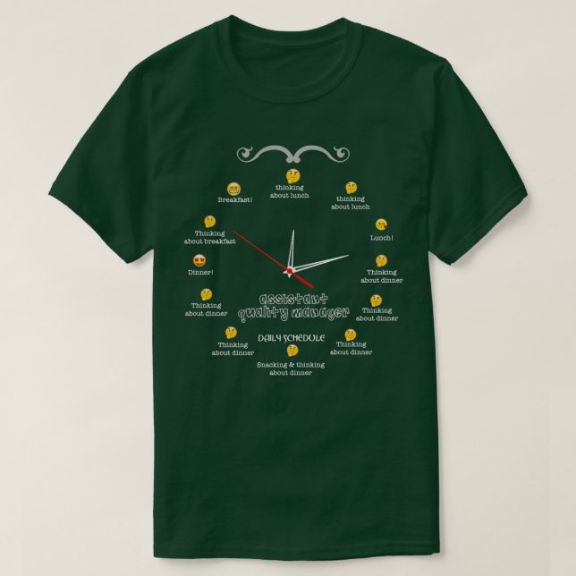 T-SHIRT ASSISTANT GESTIONNAIRE DE LA QUALITÉ NICE DESIGN 2 (Design devant)