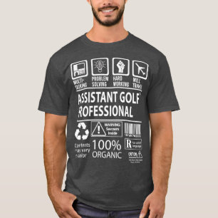 T-shirt Assistant Golf Professionnel Multi-Tâche Certifié