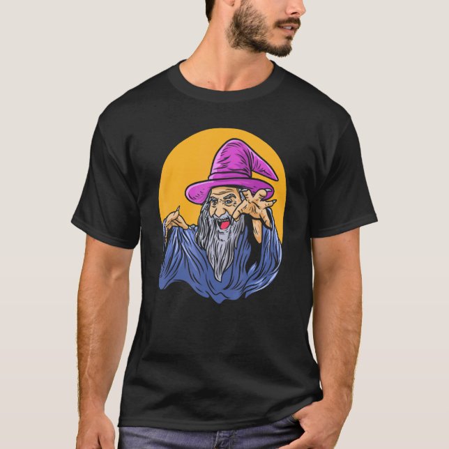 T-shirt Assistant Imaginaire Magicien Spell Caster Sorcere (Devant)