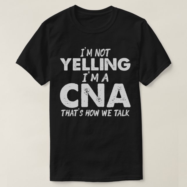 T-shirt Assistant infirmier certifié par l'AIIC Yelling (Design devant)