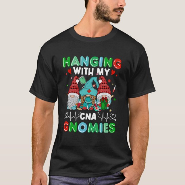 T-shirt Assistant Infirmière Certifié Accroché Avec Mon Gn (Devant)