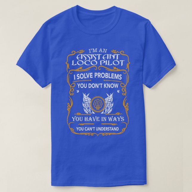 T-SHIRT ASSISTANT LOCO PILO (Design devant)