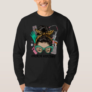 T-shirt ASSISTANT MÉDICAL Chignon Méché Cheveux Afro Vie d