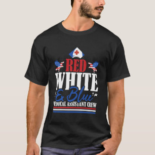 T-shirt Assistant médical vétéran drapeau américain rouge