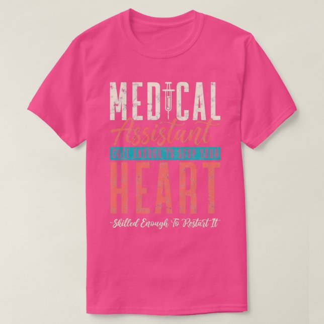 T-shirt Assistant Médicale Assez Mignonne Pour Arrêter Vot (Design devant)