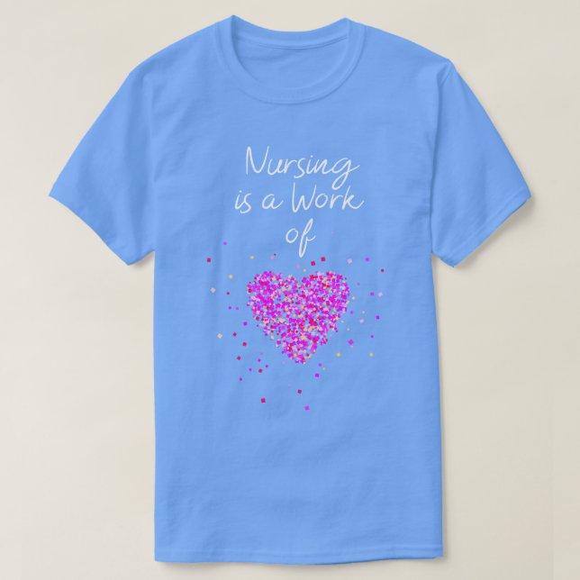 T-shirt Assistant Médicale Infirmière Cadeau Coeur (Design devant)