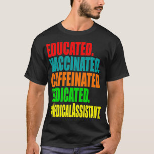 T-shirt Assistant Médicale masqué et vacciné Premium 