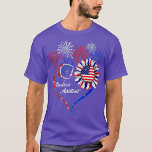 T-shirt Assistant Médicale patriotique 4 juillet Américain