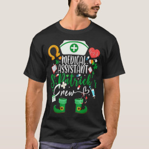 T-shirt Assistant Médicale St Patrick's Day Nurse Crew 1