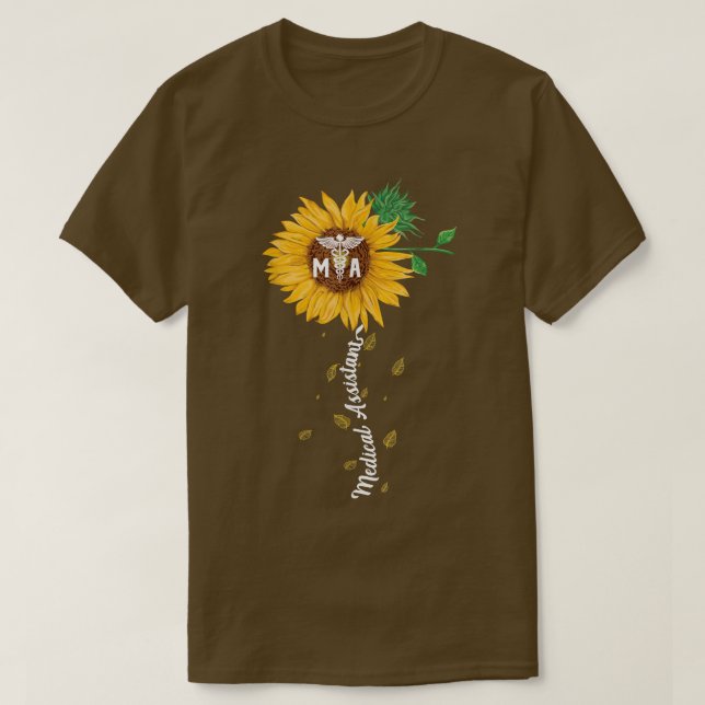 T-shirt Assistant Médicale Tournesol Drôle Médicale Non (Design devant)