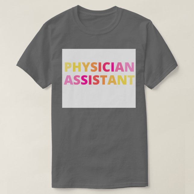 T-shirt assistant physique x27s (Design devant)
