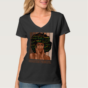 T-shirt Assistant principal Afro-Africain-Américaine Bl