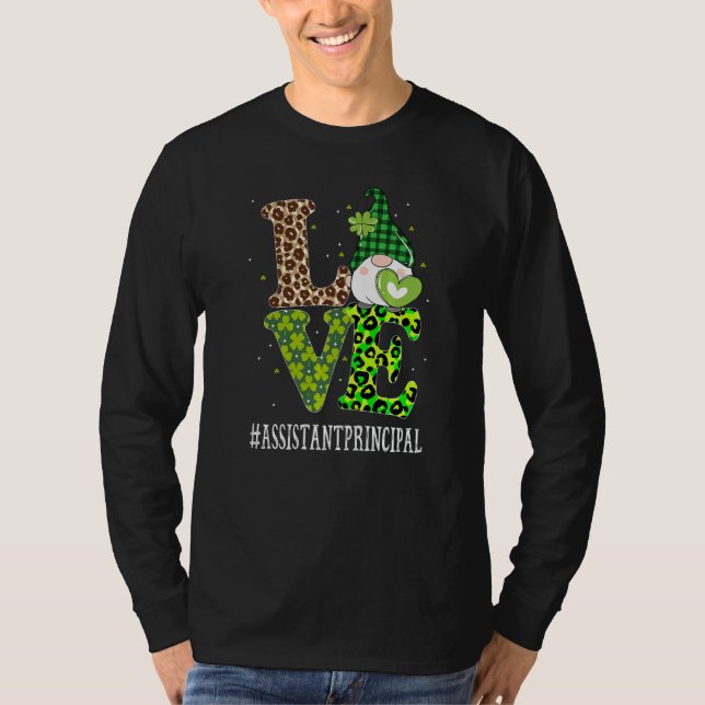 T-shirt Assistant Principal Love Jour de la Saint Patrick  (Devant)