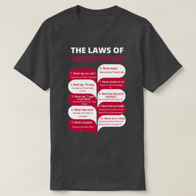 T-SHIRT ASSISTANT PRINCIPAL MEILLEUR DESIGN 2017 2 (Design devant)