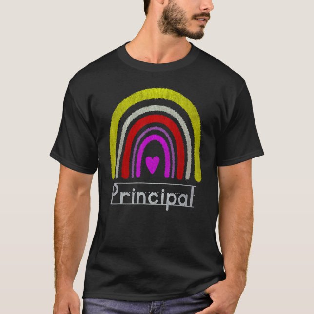 T-shirt Assistant Principal Rainbow Future Principal  Teac (Devant)