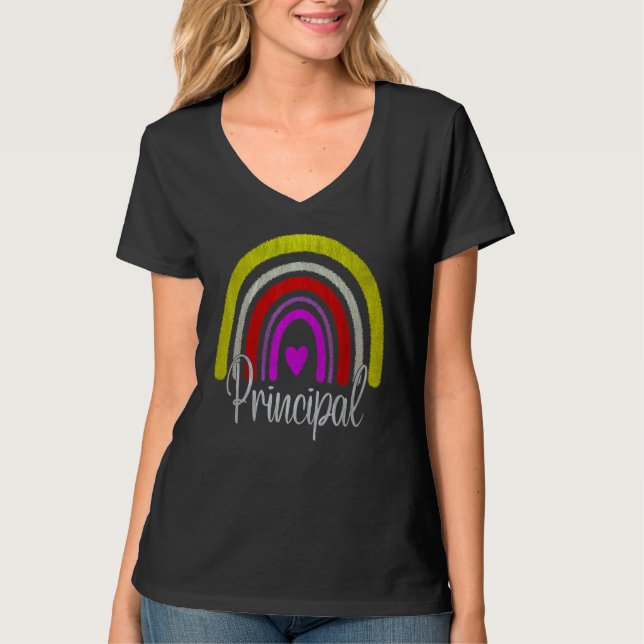 T-shirt Assistant Principal Rainbow Future Principal  Teac (Devant)