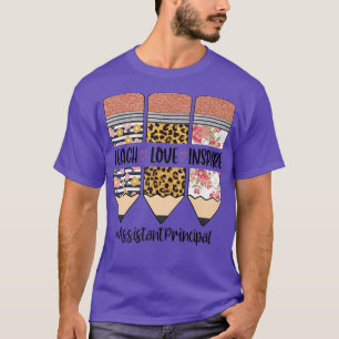 T-shirt Assistant Principal Retourner À L'École Enseigner