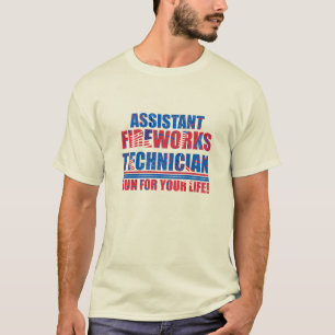 T-shirt Assistant technicien de feux d'artifice drôle 4 ju