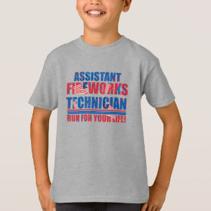 T-shirt Assistant technicien de feux d'artifice drôle 4 ju