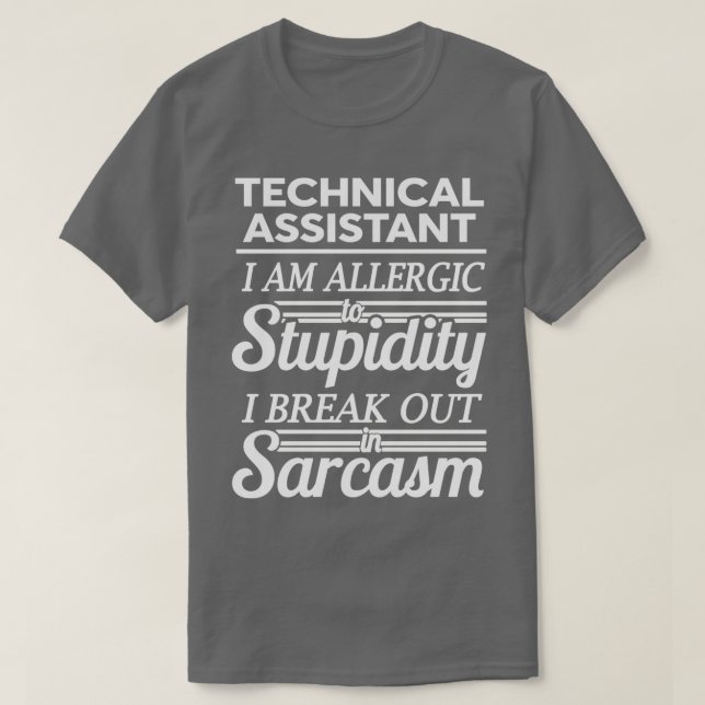 T-SHIRT ASSISTANT TECHNIQUE 3 (Design devant)