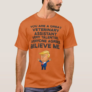 T-shirt Assistant vétérinaire Funny Trump
