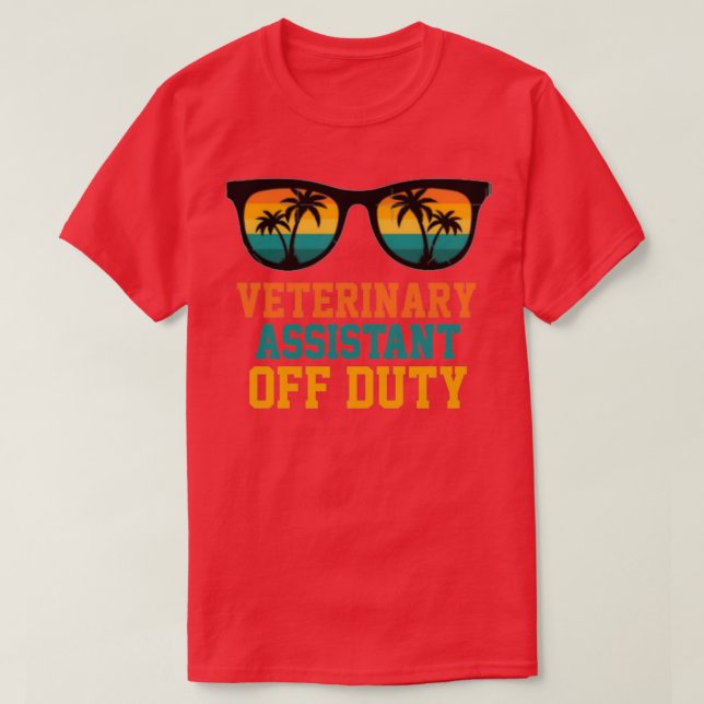 T-shirt Assistant vétérinaire hors service (Design devant)