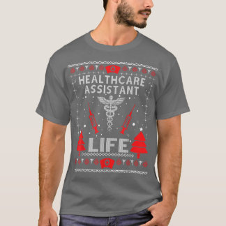 T-shirt Assistante de santé Vie Vilains Chandails de Noël