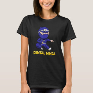 T-shirt Assistante Dentaire Classique Dentiste Ninja Dents