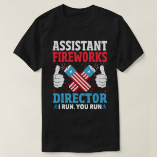 T-shirt Assistante Fireworks Expert Je Vous Exécute