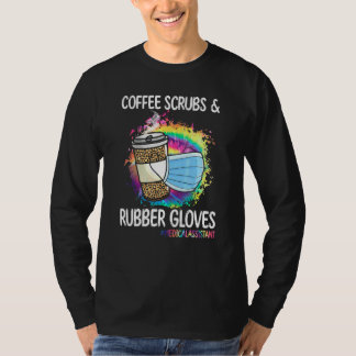 T-shirt Assistante médicale gommages au café et gants en c