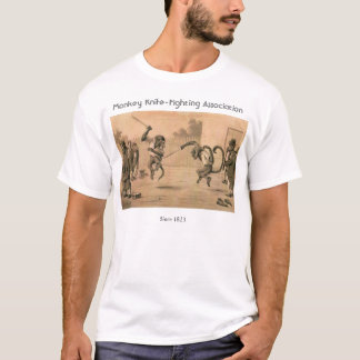 T-shirt Association de Couteau-Combat de singe