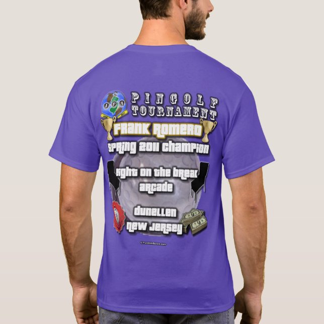 T-shirt Association PinGolf de flipper du Jersey (Dos)