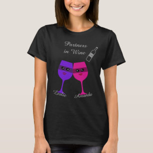 T-shirt Associés dans la chemise personnalisée par vin