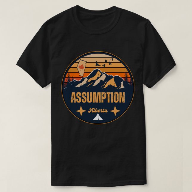 T-shirt Assomption, Alberta (Design devant)