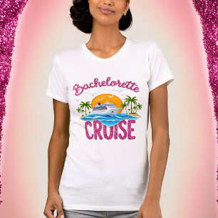 T-shirt assorti à paillettes roses pour croisière