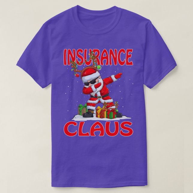 T-shirt Assurances Costume de jumelage de Noël du Père Noë (Design devant)