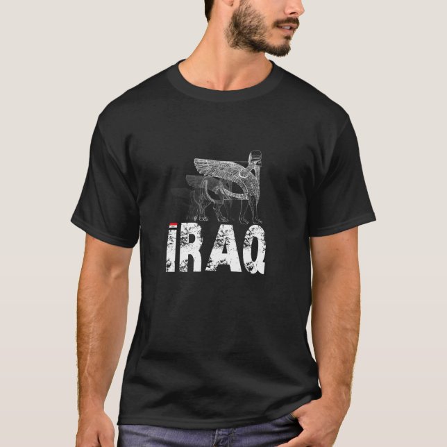 T-shirt Assyrian Sumerian Lamassu Winged Bull Mésopotamia (Devant)