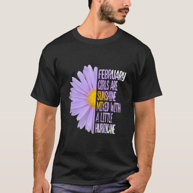 T-shirt Aster de février Daisy (Devant)