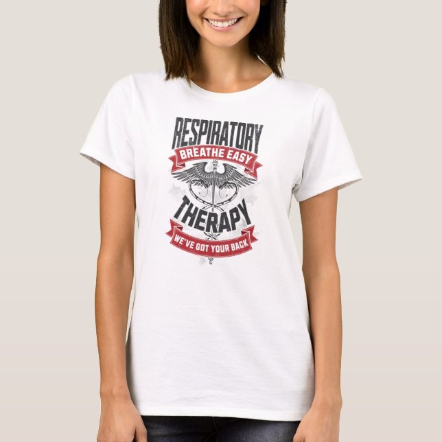 T-shirt Asthme, Respiratoire, Pulmonologis RT (Devant)