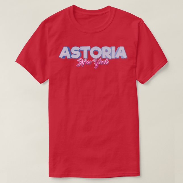 T-shirt Astoria New York M'A Élevé (Design devant)