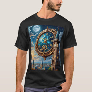 T-shirt Astral Clocktower Imaginaire Ville Tee