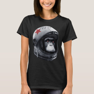 T-shirt Astro Chimp Astronaut Space Galaxy Casque Monkey C