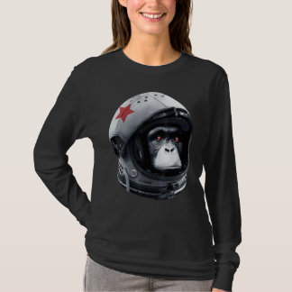 T-shirt Astro Chimp Astronaute Espace Galaxie Casque Singe