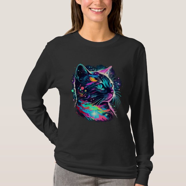 T-shirt Astro Rainbow Cat (Devant)