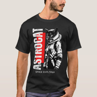 T-shirt ASTROCAT Space Explorer Cat Astronaut