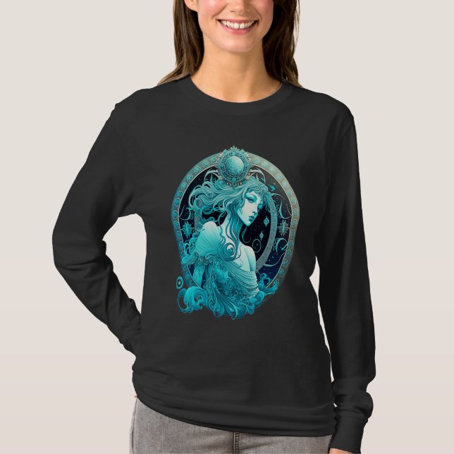 T-shirt Astrologie Cool Janvier Février Aquarius Birthda (Devant)