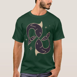 T-shirt Astrologie Poissons Femmes Horoscope Femmes Ados B