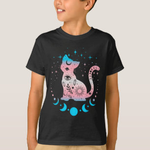 T-shirt Astrologie Transgenre Chat Céleste Lgbt Pride Tra
